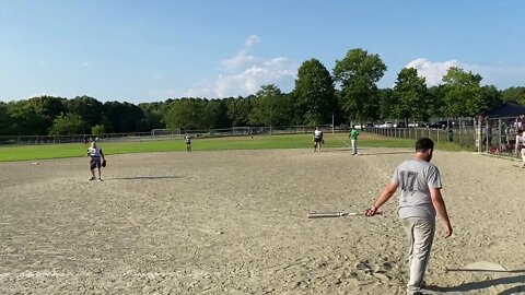 Nice single ripped through second base