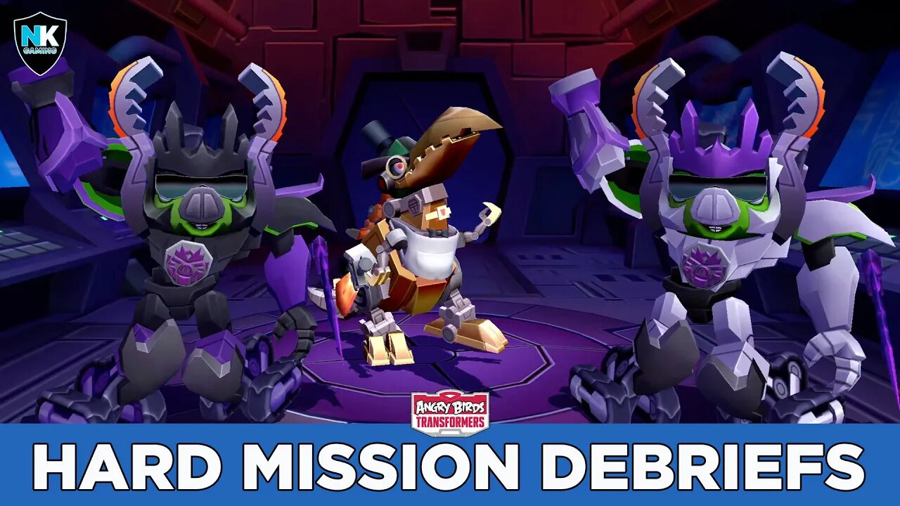 Angry Birds Transformers - All Hard Missions Debriefs + Prizes