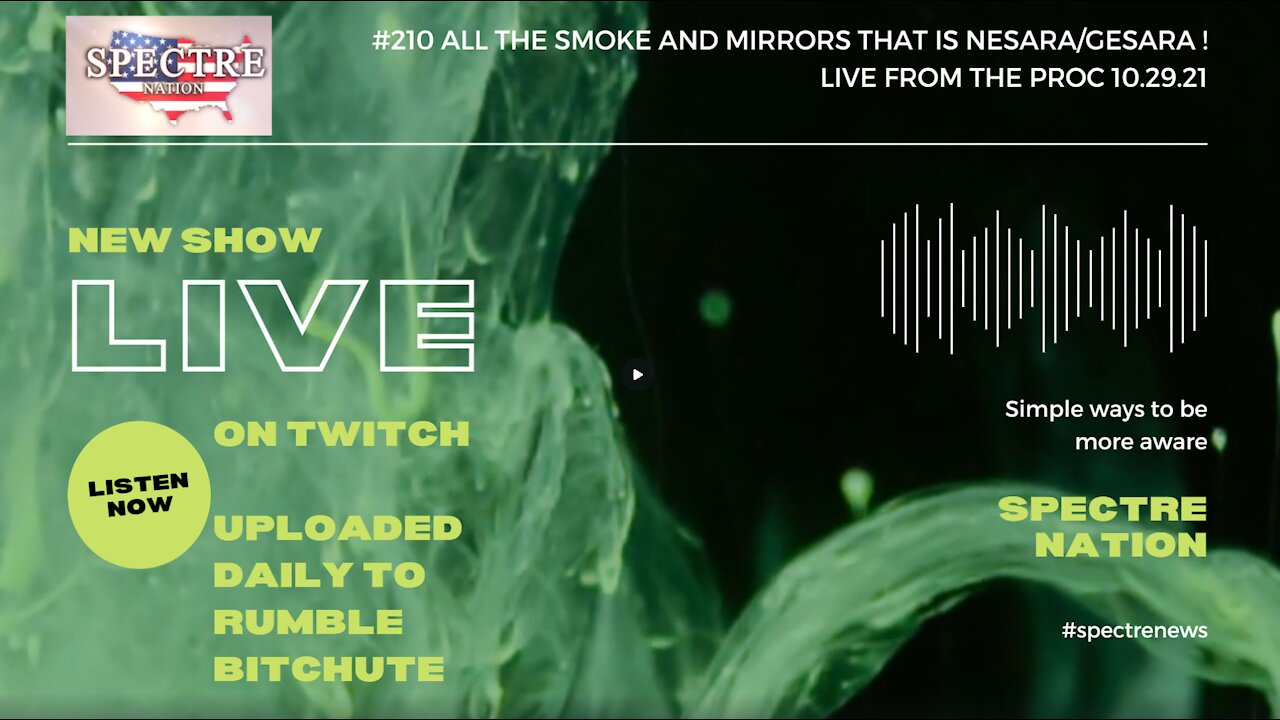 #210 ALL THE SMOKE AND MIRRORS THAT IS NESARA/GESARA ! LIVE FROM THE PROC 10.29.21