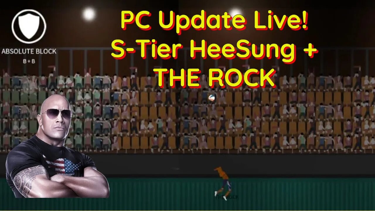 The Spike Volleyball - Ver 1.1.9 Live! Testing S-Tier HeeSung + THE ROCK (Oasis)