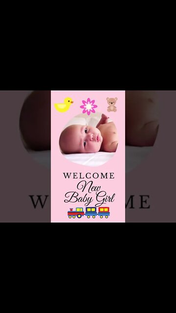 Welcome New born baby girl | Adorable cute baby pink | Baby 🧸 gift toy video | new baby arrival face