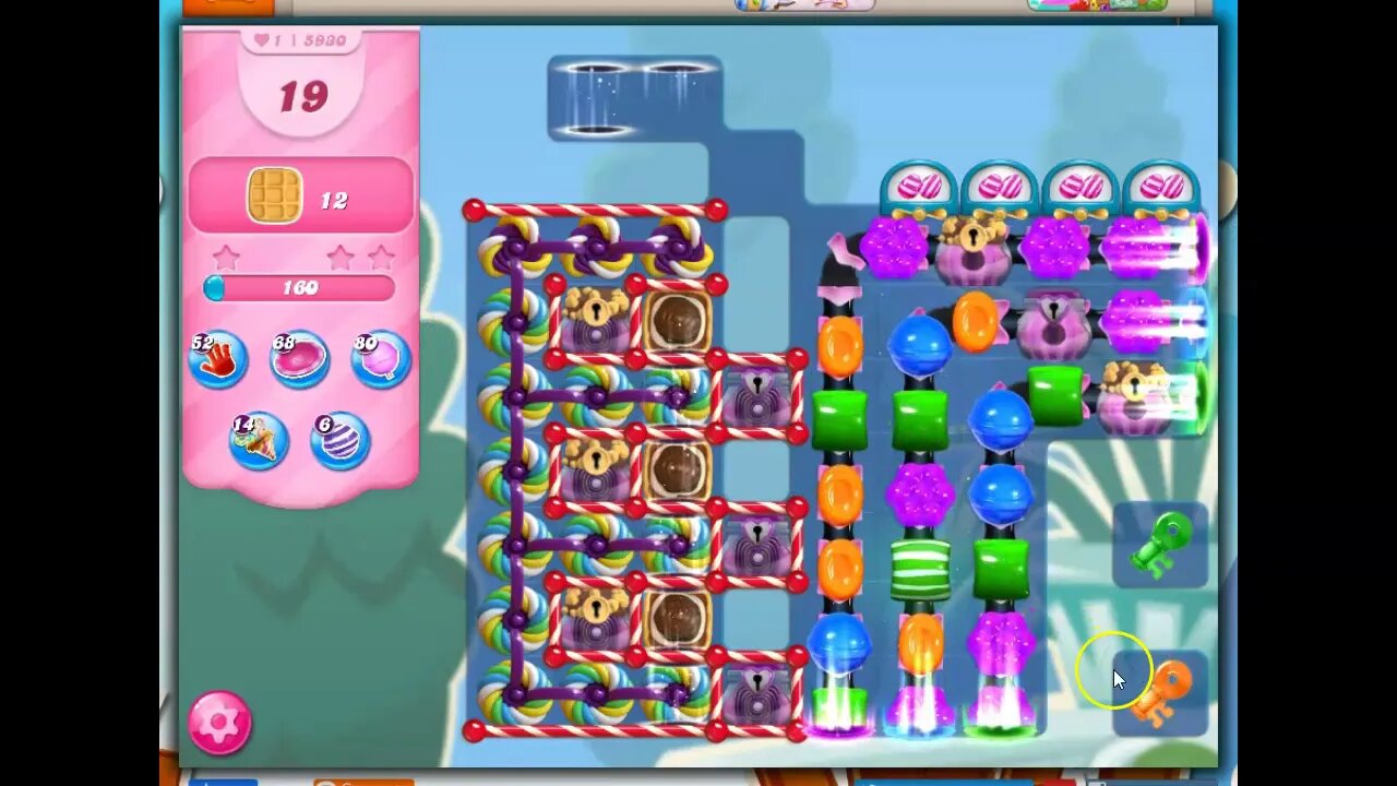 Candy Crush Level 5930 Talkthrough, 20 Moves 0 Boosters
