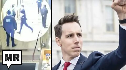 Embarrassing Video Of Josh Hawley Emerges Showing GOP Senator RUNNING From Rioters On Jan 6