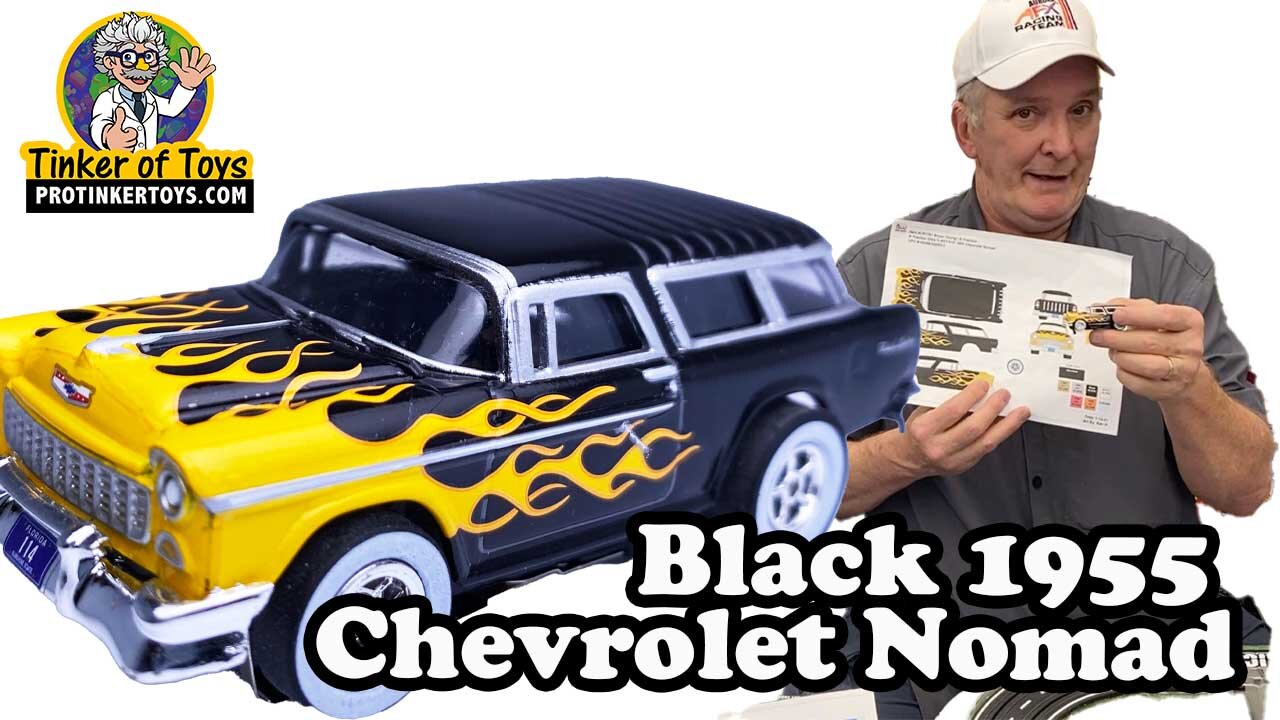 Black 1955 Chevrolet Nomad | CP7781 | Auto World