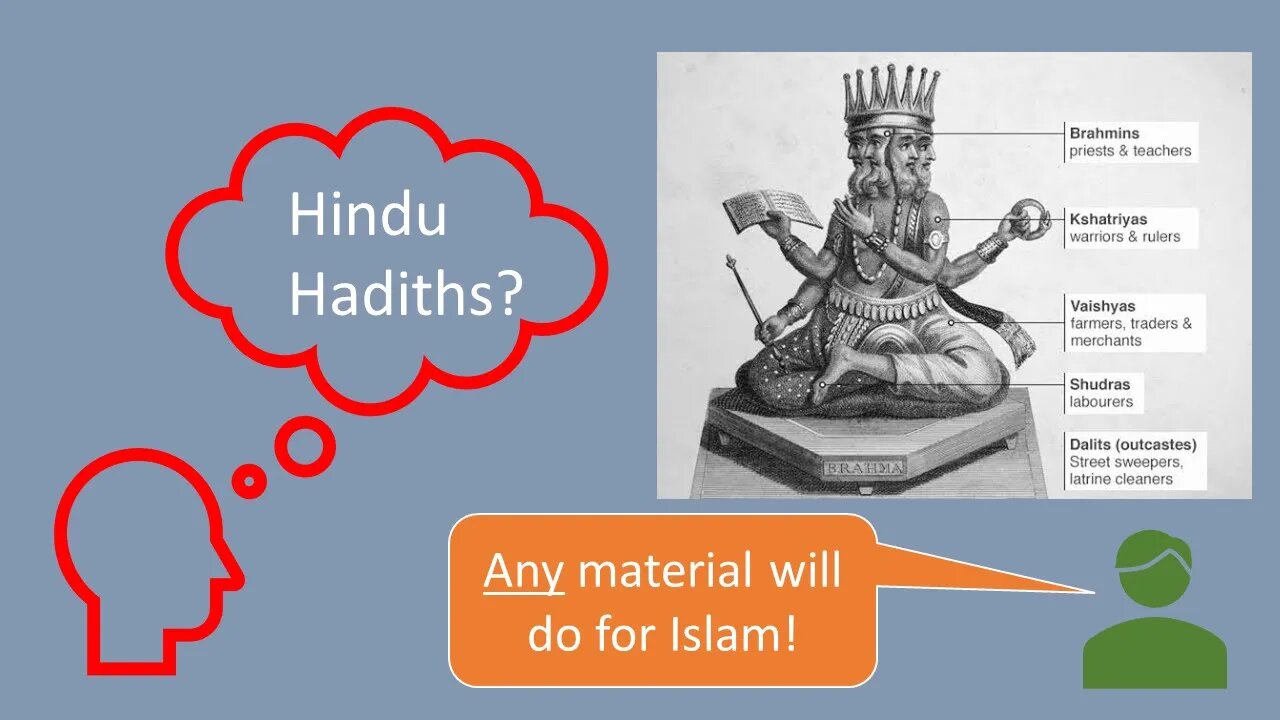Did Islam concoct some hadiths using Hindu Caste ideas?