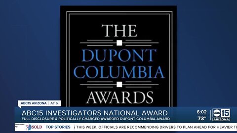 ABC15 wins prestigious duPont Award for 'Full Disclosure,' 'Politically Charged' investigations