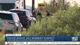 Robbery suspect shot, killed by police