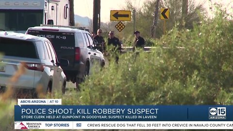 Robbery suspect shot, killed by police