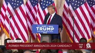 Former President Trump announces 2024 candidacy