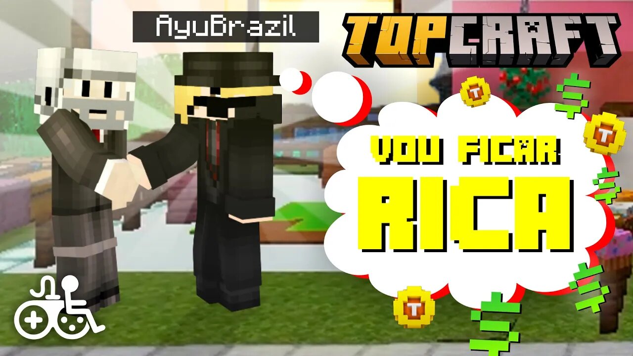 VIREI SÓCIO da @Ayu Gaming no TOPCRAFT - Vendi as TopCoins para o Cassino dela. - Minecraft 1.17.1