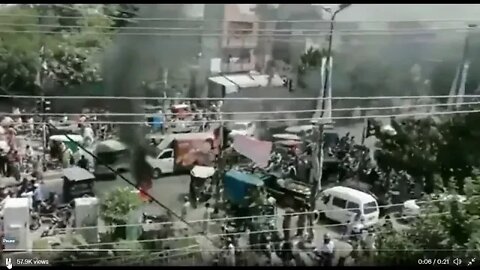 BREAKING: Protests break out in Lahore, Pakistan. after 12-16 hour daily black outs