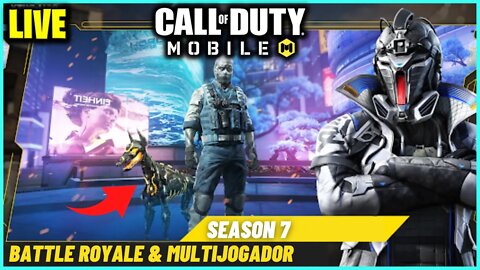 LIVE COD MOBILE LIVE - SEASON 7 MELHORES CLASSES E ARMAS DE BR E MJ - MAPA ALCATRAZ DE VOLTA