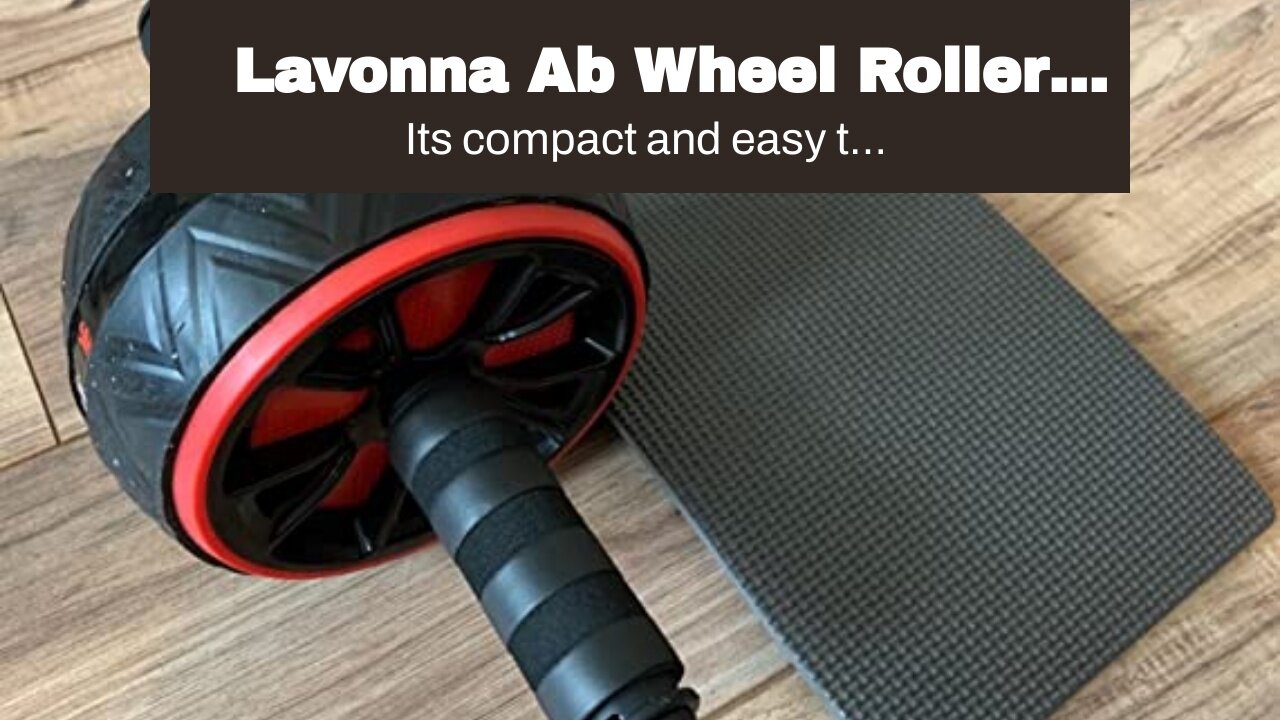 Lavonna Ab Wheel Roller With Knee Pad, Ultra-Wide Ab Roller Wheel for Abs Workout, Abs Workout...