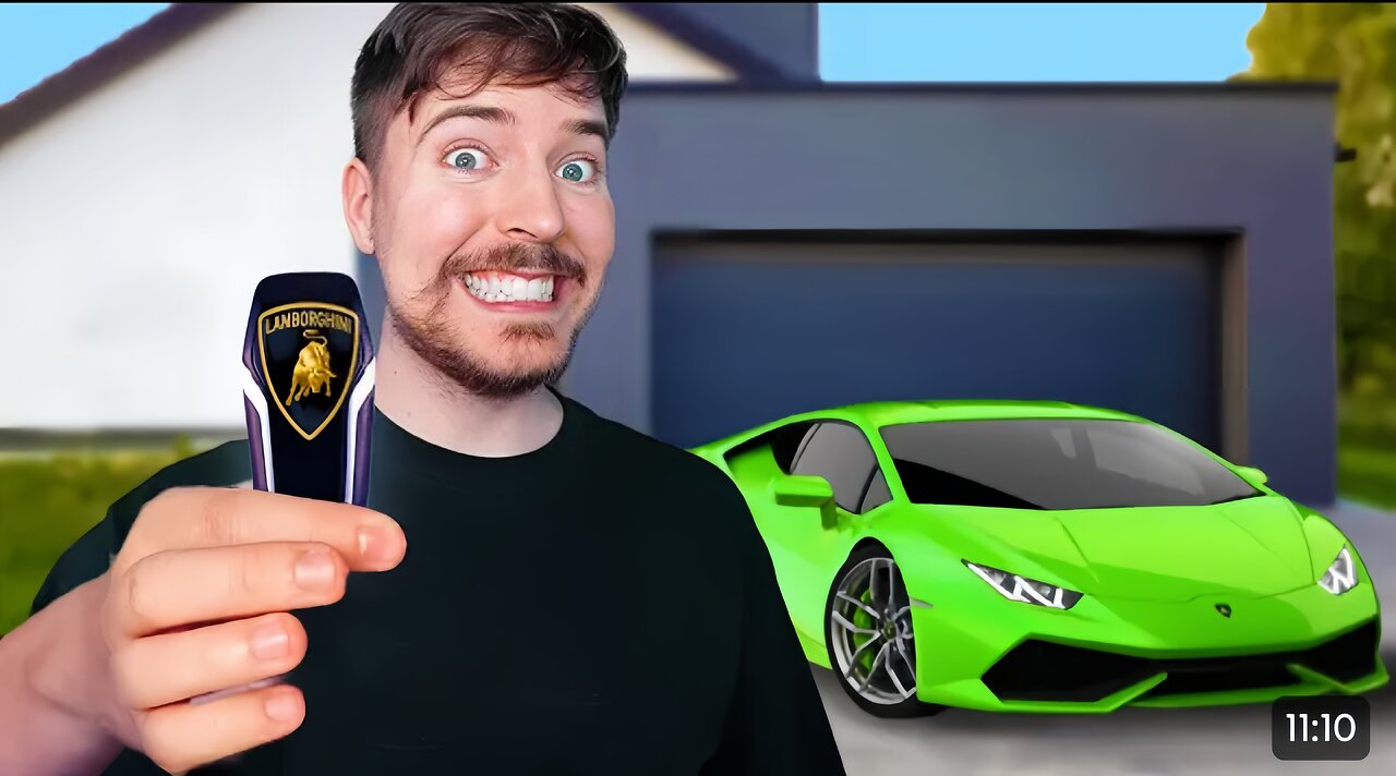 I won a Lamborghini from MrBeast