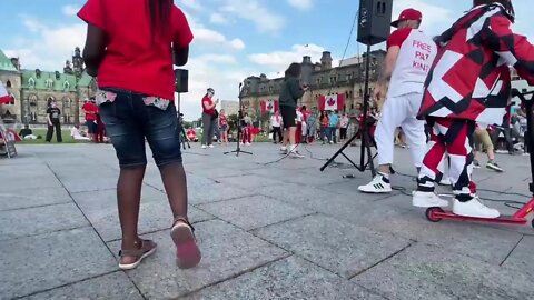 LIVE 🔴 The #churchofBuBBles on Dominion Day (canada day) March at parliament in Ottawa.