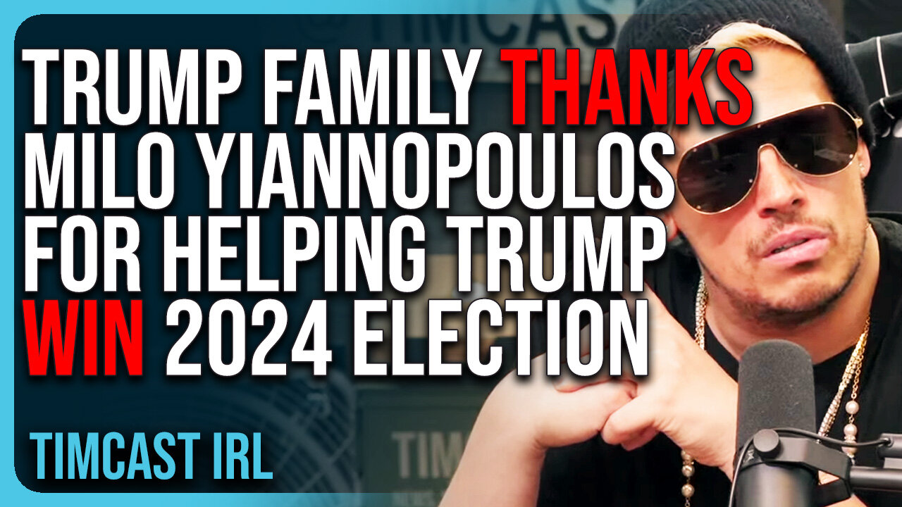 Trump Family THANKS Milo Yiannopoulos For HELPING Trump Win 2024 Election