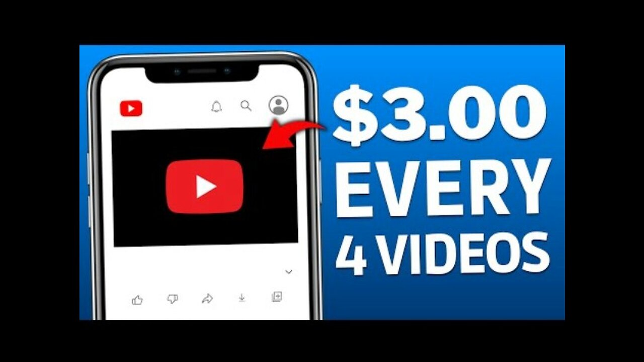 Get Paid $3.00 Every 4 Videos You Watch! | Make Money Online 2022