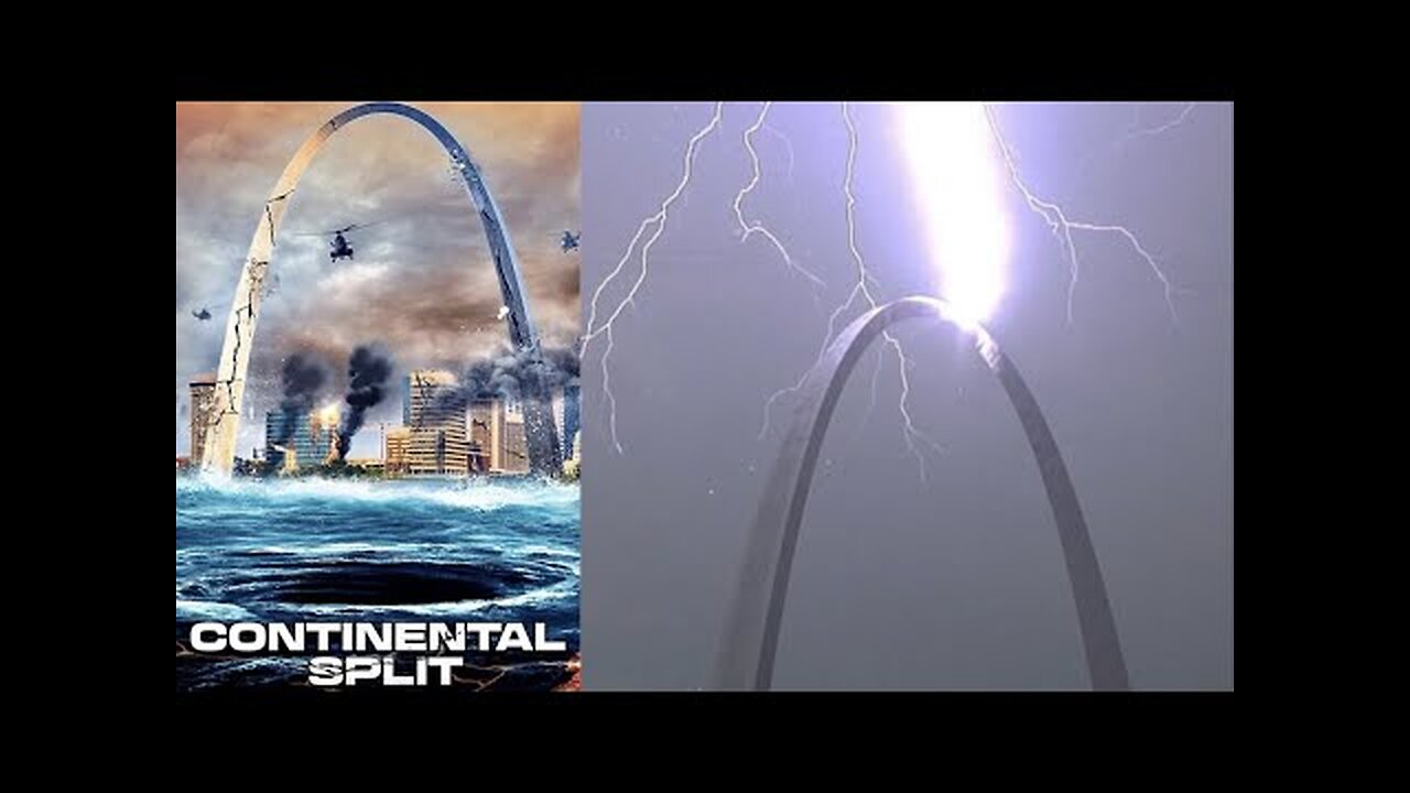 CONTINENTAL SPLIT! PREDICTIVE PROGRAMMING SHOWING EARTHQUAKE COMING TO AMERICA VIA THE GATEWAY ARCH!