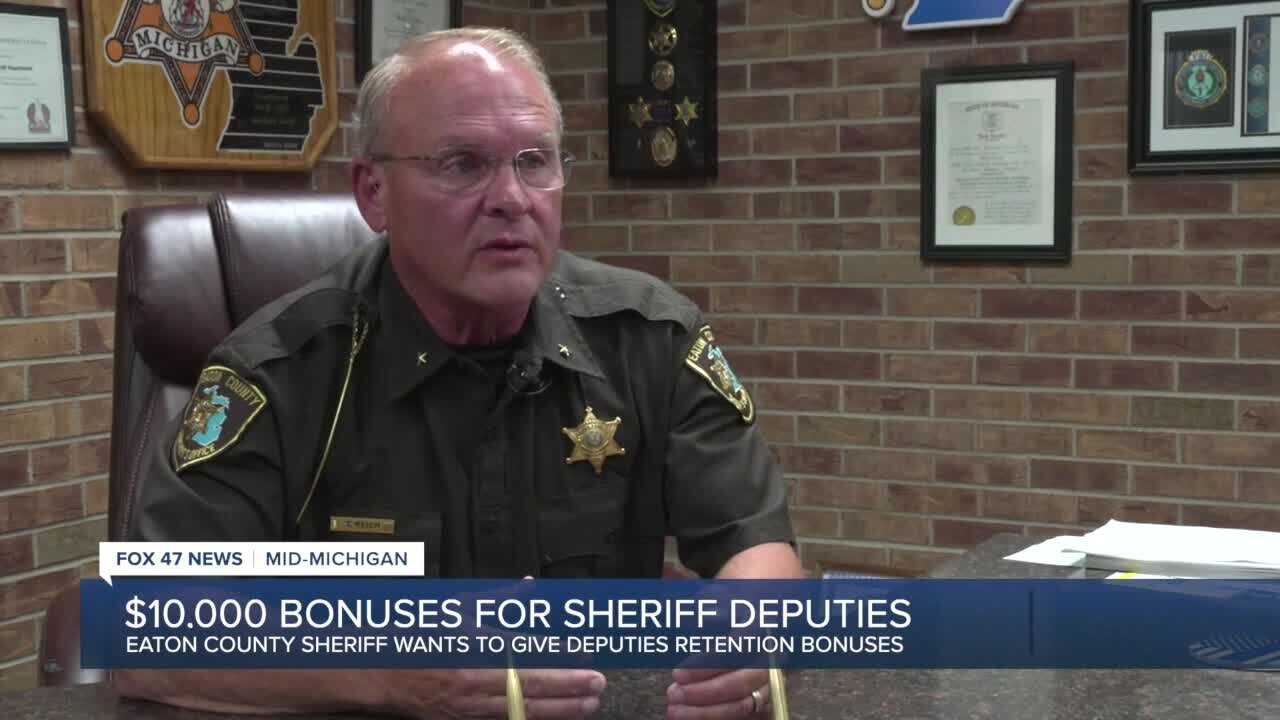 Eaton County Sheriff wants to give deputies $10,000 bonuses to retain and attract employees