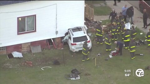 Detroit man works to figure out what's next after car crash destroys new house