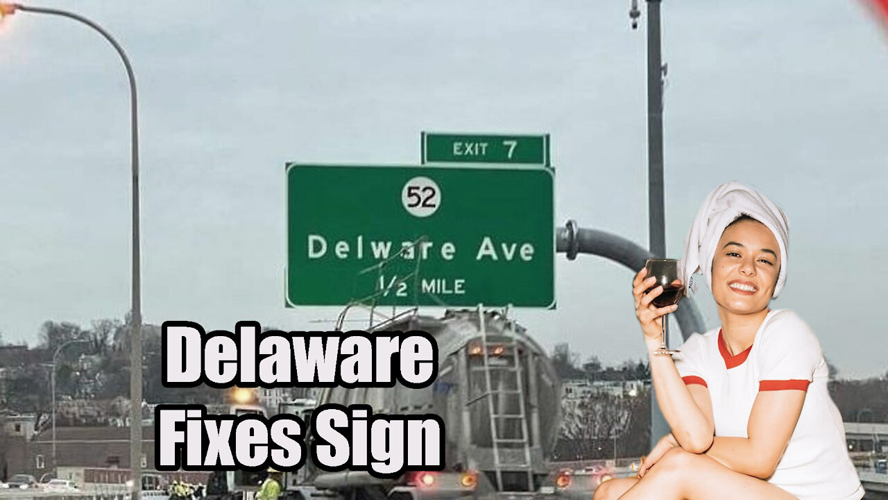 Delaware Misspelled😂🤣 Sign 🚦Finally Gets Fixed🛠