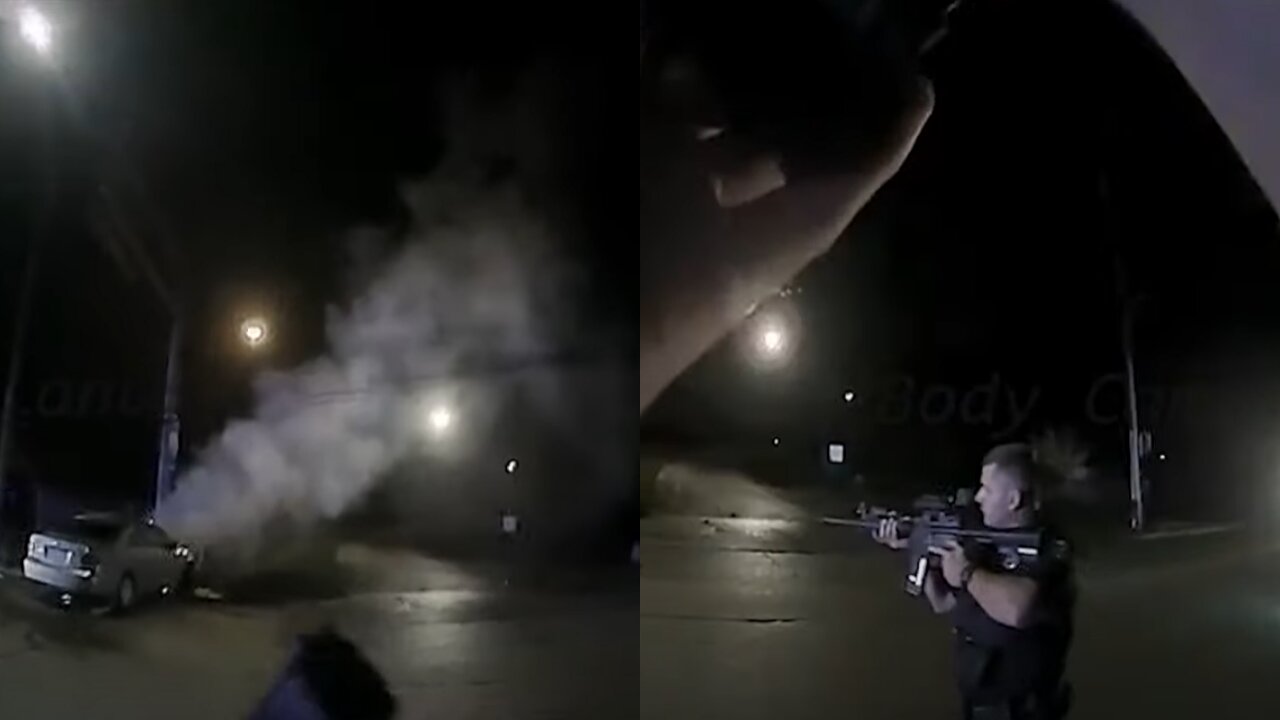 BODYCAM: Car Chase Ends In Race To Save Man After His Car Starts On Fire