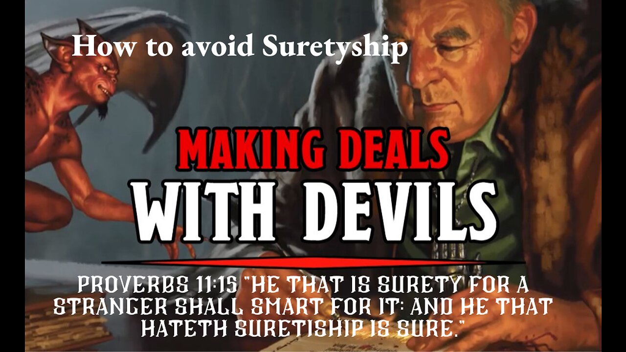 How biblical suretyship is dangerous TODAY