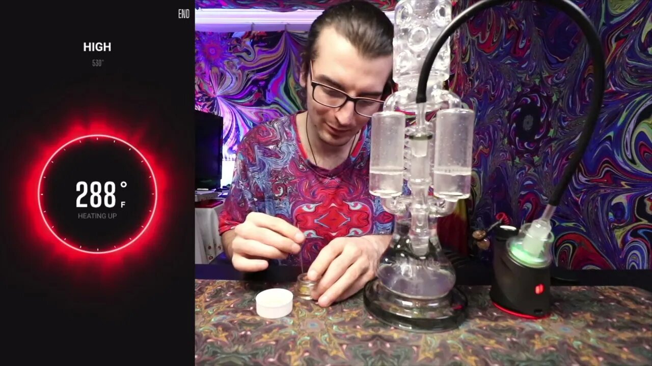 CCV Whip It Good! LOOKAH GLASS DESIGN 2.5 FT - 4 Chamber Honeycomb Recycler, Mushroom Percolator!