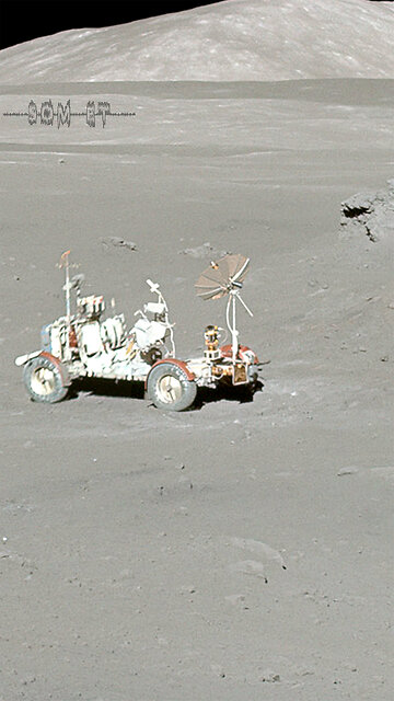 Som ET - 45 - Moon - Apollo 17 - Shorty Crater - Video 3