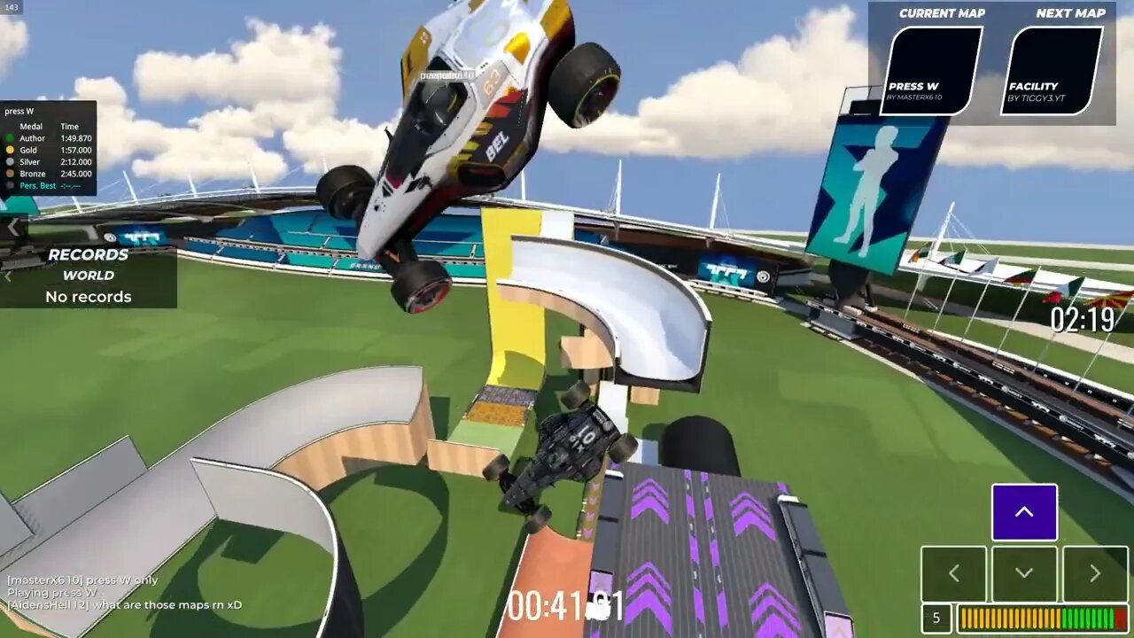 All you need to do is press forward - Trackmania
