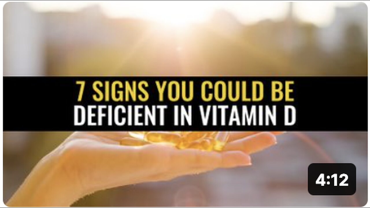 7 Signs you could be deficient in vitamin D