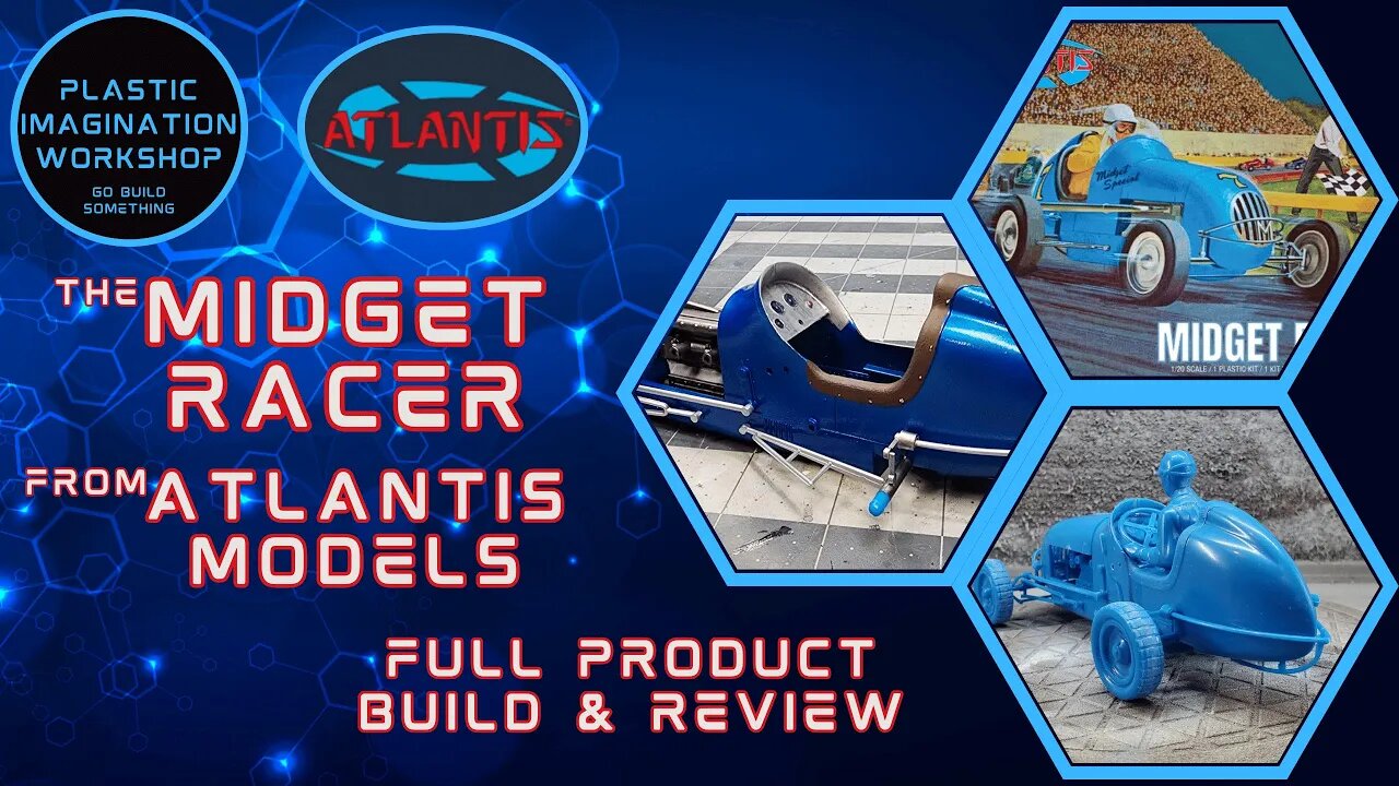 1/20 scale "MIDGET RACER" from Atlantis Models - Full Scale Model Build & Review