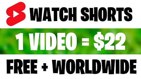 Make 2200 Per YouTube Shorts Video You Watch Earn Money Watching YouTube Videos