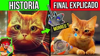 Historia de STRAY - Final EXPLICADO do Triste jogo do GATO do Playstation 5