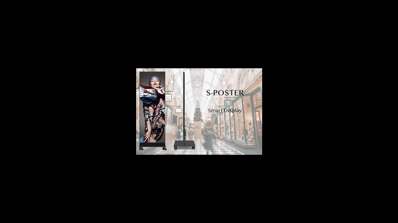Best for exhibitions and events is our S-Poster Mobile Video Billboard.