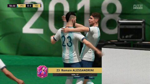 Fifa21 FUT Squad Battles - Romain Alessandrini goal