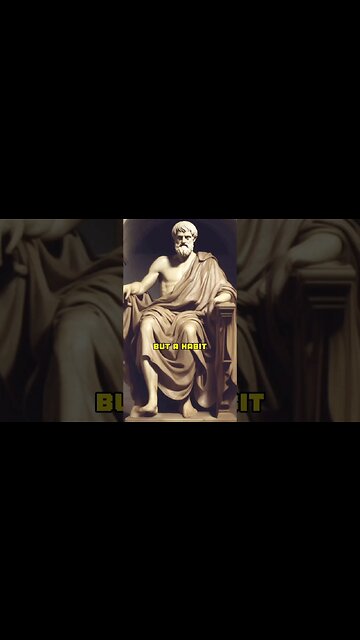 EXCELLENCE IS NOT AN ACT #aristotle #philosophy #wordsofwisdom #lifelessons #quotes