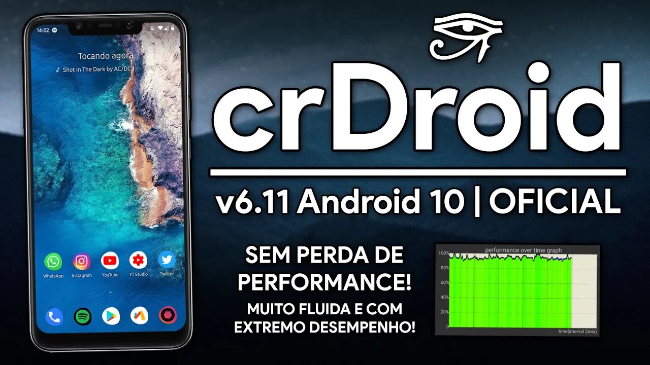 crDroid ROM v6.11 | Android 10.0 Q | CUSTOM ROM SEM PERDA DE PERFORMANCE! MUITO FLUIDA!