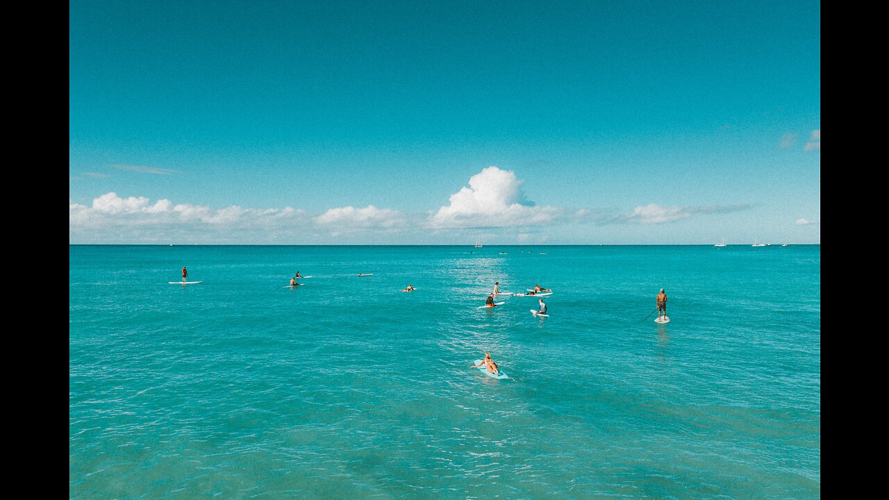 Ocean Background with Moving Clouds Sky - Serene and Captivating Nature Scene 🌊