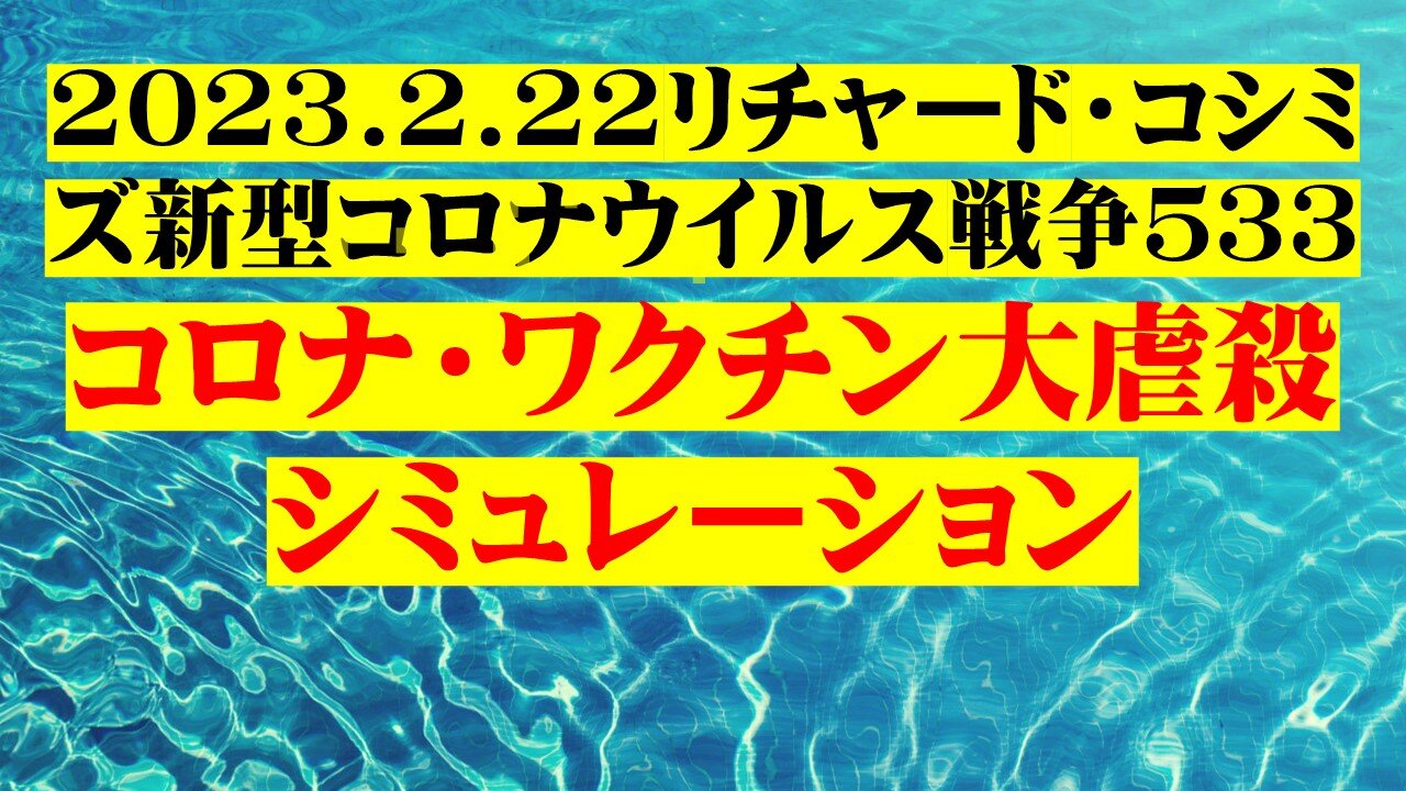 2023.2.22リチャード・コシミズ新型コロナウイルス戦争５３３ (前半)