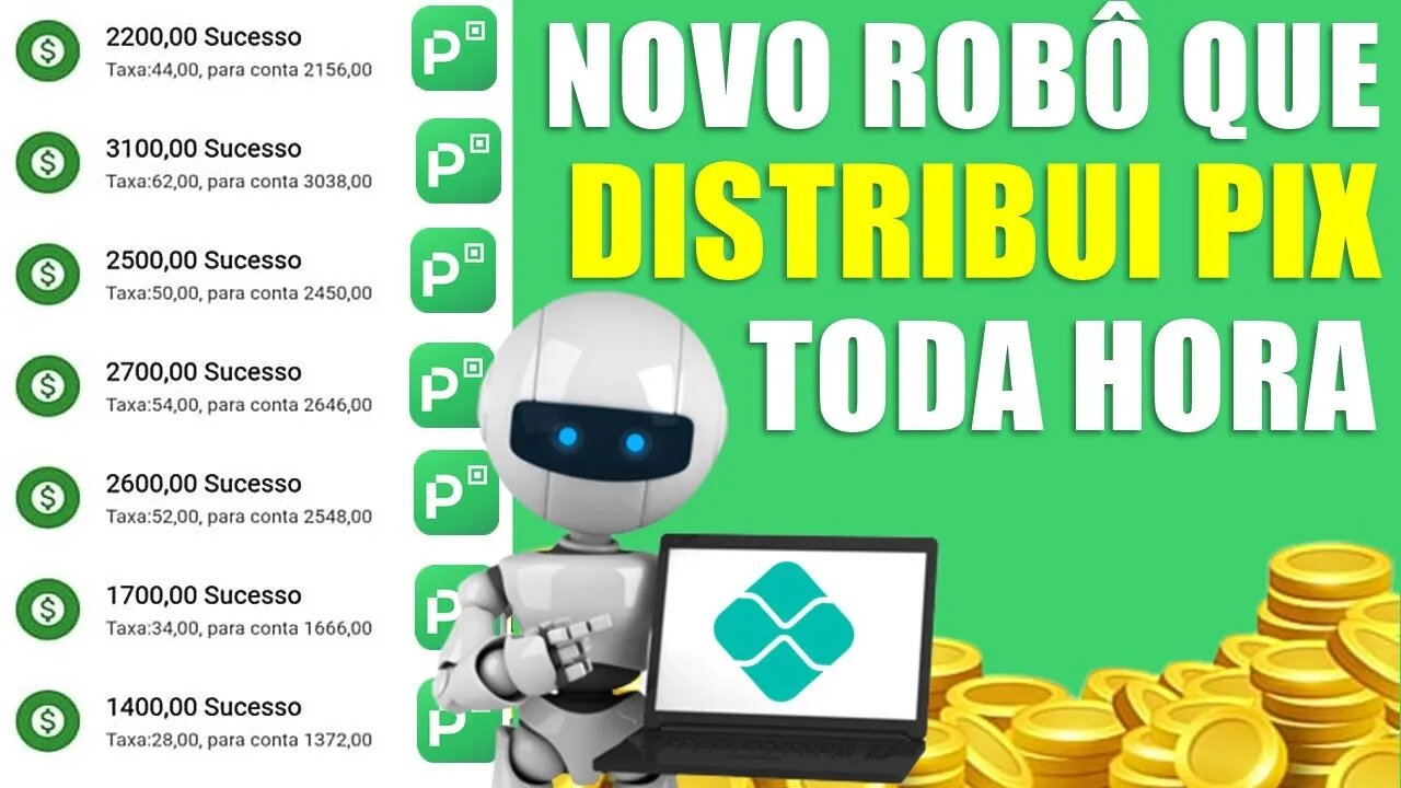 Novo RÔBO DO PIX Distribui R$900 Toda Hora e Já Pode Sacar (Ganhar Dinheiro Online)