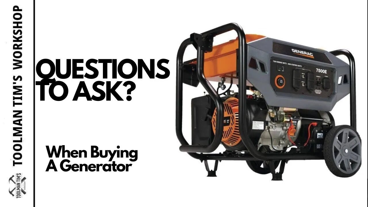 10 QUESTIONS TO ASK YOURSELF WHEN BUYING YOUR FIRST GENERATOR