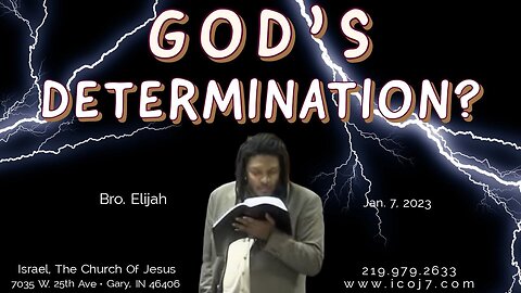 GOD’S DETERMINATION?