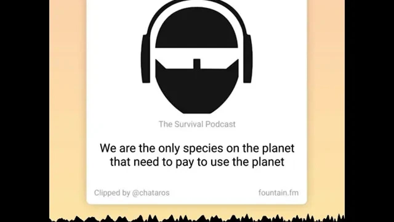 Humans are the Only Species who Must Pay to Use the Planet - Bill Mollison - From TSPC Rewind Epi-