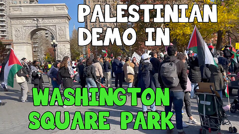 Shut It Down for Palestine Demonstration - Washington Square Park - New York City