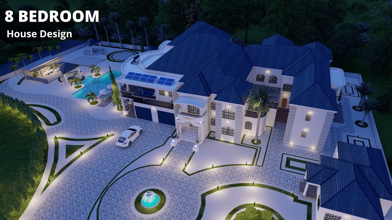 Modern House Design _ 8 Bedroom Mediterranean House Design