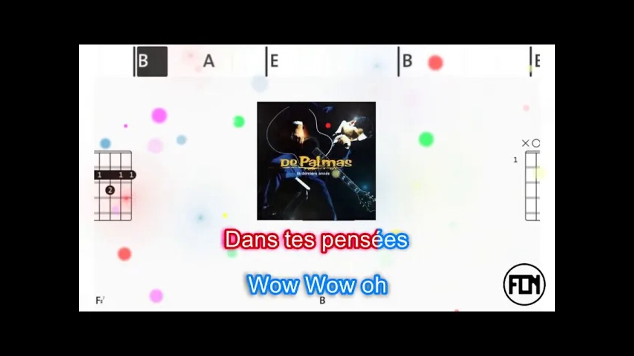 De Palmas - Sur la route - (Chords & Lyrics like a Karaoke)