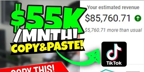 TikTok Copycat: Make $55K Per Month (Without Lifting A Finger!)