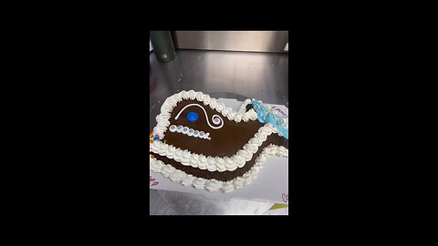 Fudge the whale cake