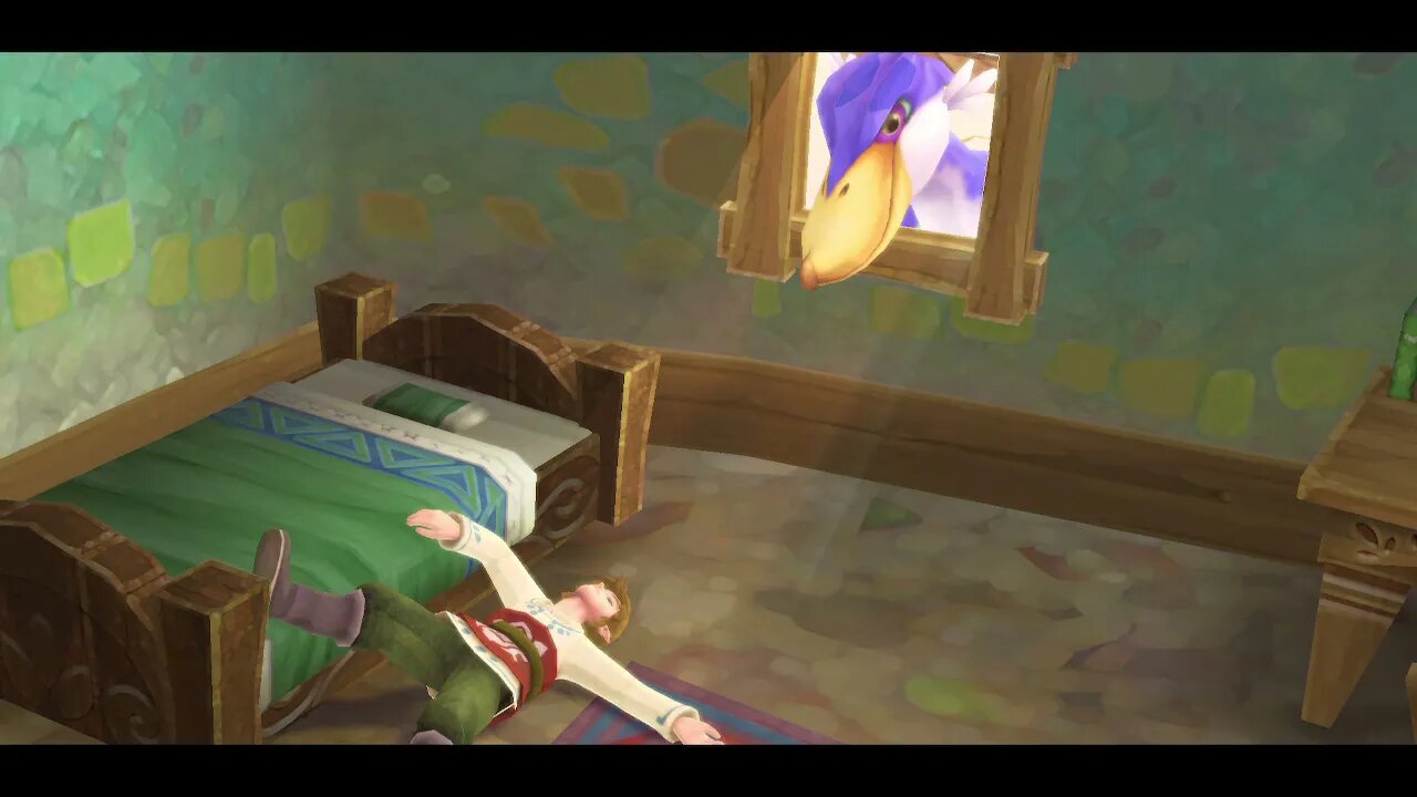 Link Wakes Up in The Legend of Zelda Skyward Sword HD